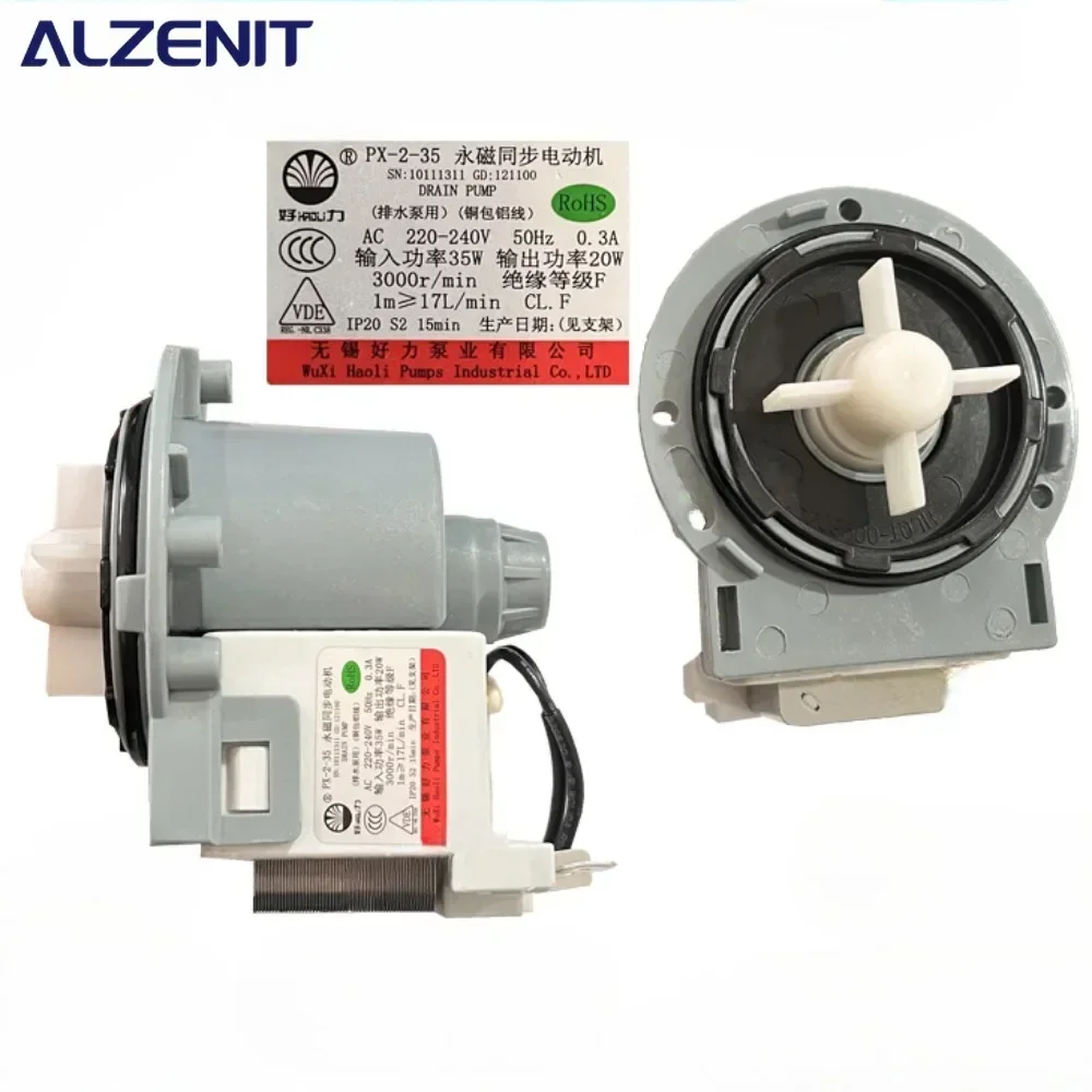 Neue Für Samsung Waschmaschine Ablauf Wasserpumpe Montage PX-2-35 220 V/240 V 50Hz Entwässerung Motor waschmaschine Teile