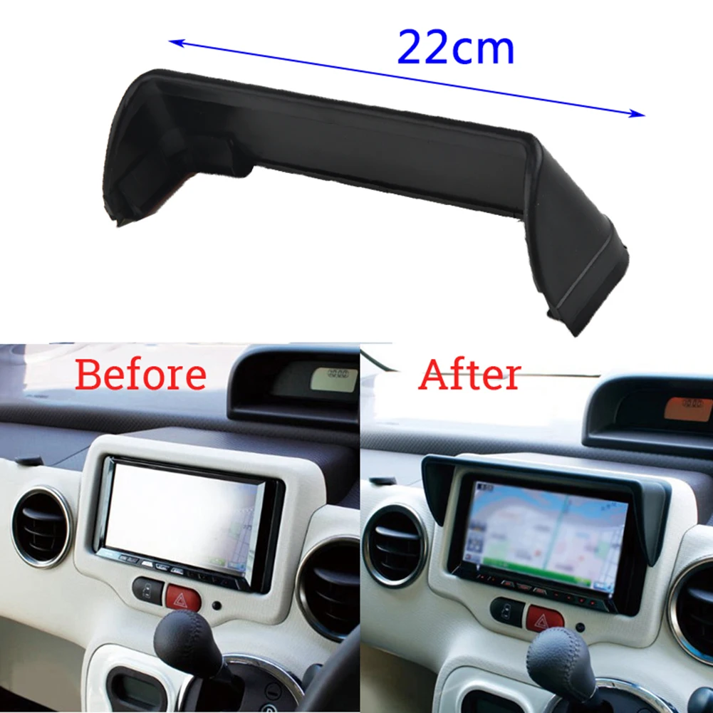 Auto GPS Navigation Sonnenschutz Visier Abdeckung Sonnenschutz 22 cm Anti-Glare Auto Dash Radio Sonnenschutz GPS Navigation Haube kappe Abdeckung