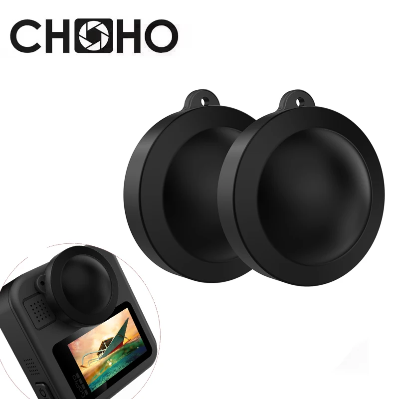 Für Gopro Hero Max 2 Zubehör Objektivdeckel Abdeckkappen Gummi Lente Protector Silikon 2 Stücke Viel Für Go Pro Max2