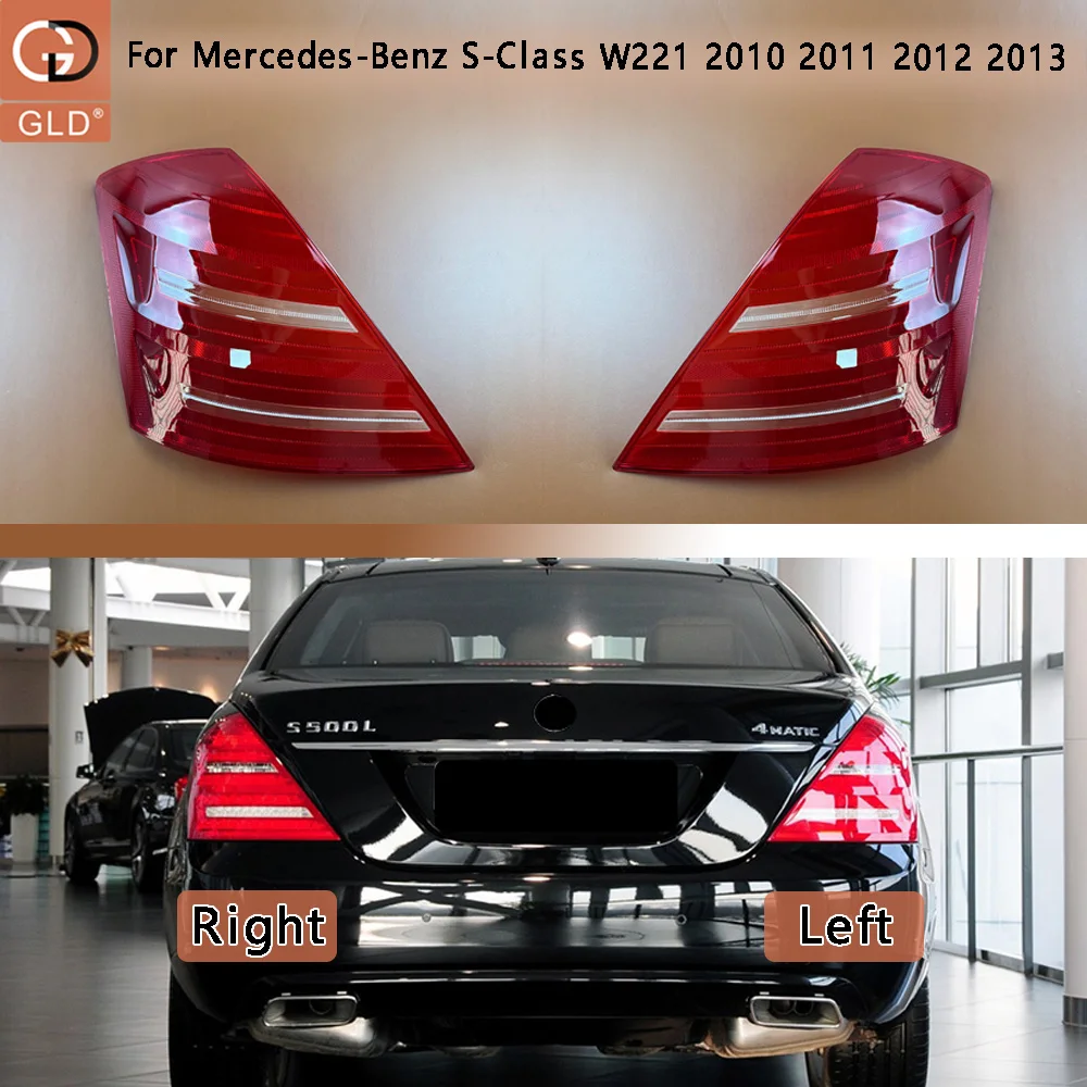 Für Mercedes-Benz S-Klasse W221 2010 2011 2012 2013 Auto Rücklicht Abdeckung Lampe Abdeckung Lampenschirm Lampe Glas Objektiv fall Rücklicht Maske