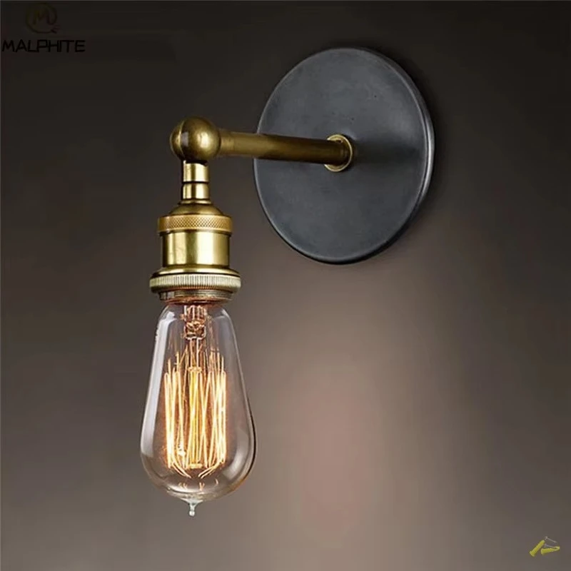 Nordic Retro Leuchte Wand Lampen Vintage Loft Lichter E27 Industrielle Home Deco Innen Beleuchtung Gang Loft Leuchten Luminaria