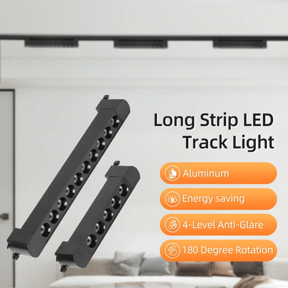 LED-Flutlichtleiste für Deckenmontage AC85V-265V Downlight-Schienensystem 10W 20W Wandlampe LED-Schienenbeleuchtung für Bekleidungsgeschäfte
