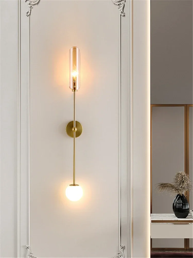 Luxus Wohnzimmer Wand Lampe Kreative Tv Hintergrund Wand dekor Wandlampen Einfache Schlafzimmer Nachttisch Lampe Leuchte innen beleuchtung