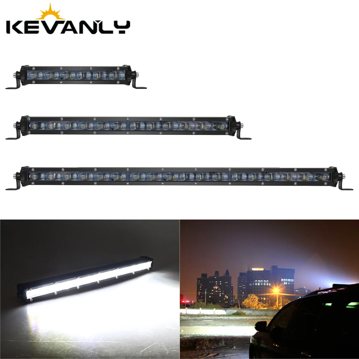 8 Zoll LED-Lichtleiste Scheinwerfer Offroad Ultradünne 4x4 LED-Arbeitslichtleiste für Jeep SUV ATV Auto LED-Fahrlampe Scheinwerfer 12V 24V