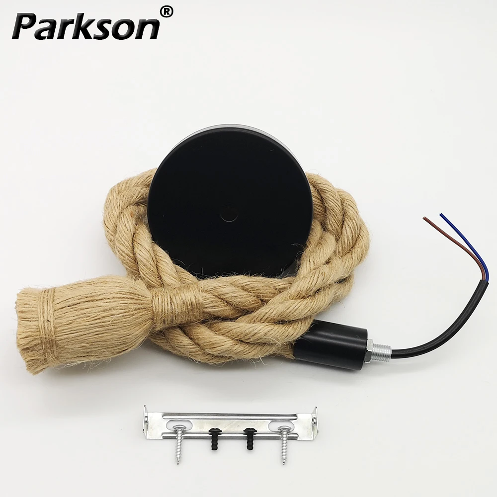 Hanfseil Pendelleuchten Retro Vintage Leuchte E27 85-265V Lamparas De Techo Colgante Moderna Pendelleuchte Industrie Hängend