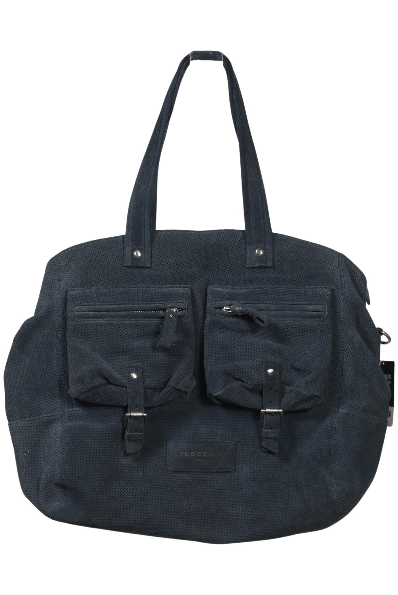Liebeskind Berlin Damen Handtasche gross Leder, Gr. , Marineblau, kein / Etikett / Leder