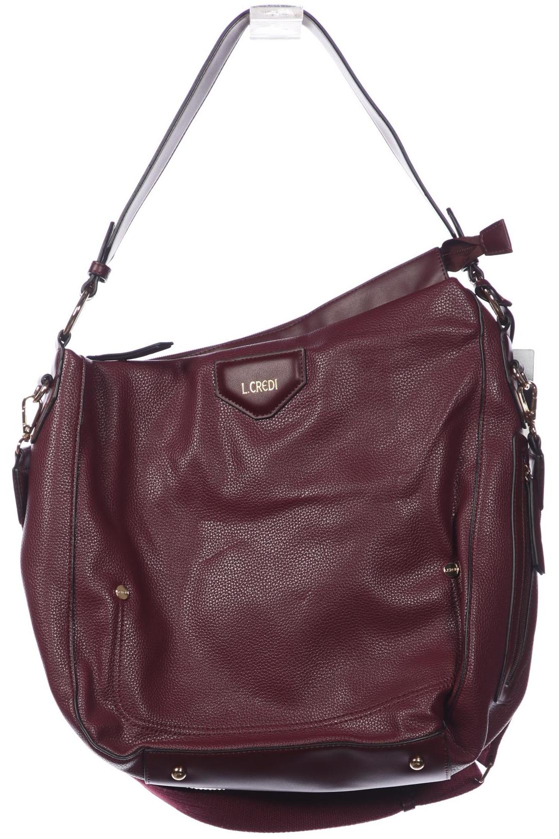 L.credi Damen Handtasche gross, Gr. , Bordeaux, Kunstleder