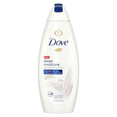 DOVE 12341 Deep Moisture Body Wash 12 fl. oz. Bottle, PK6
