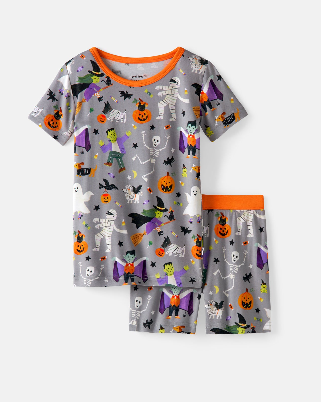 Dracula's Disco Two-Piece Short Sleeve & Shorts Pajama Set - 16