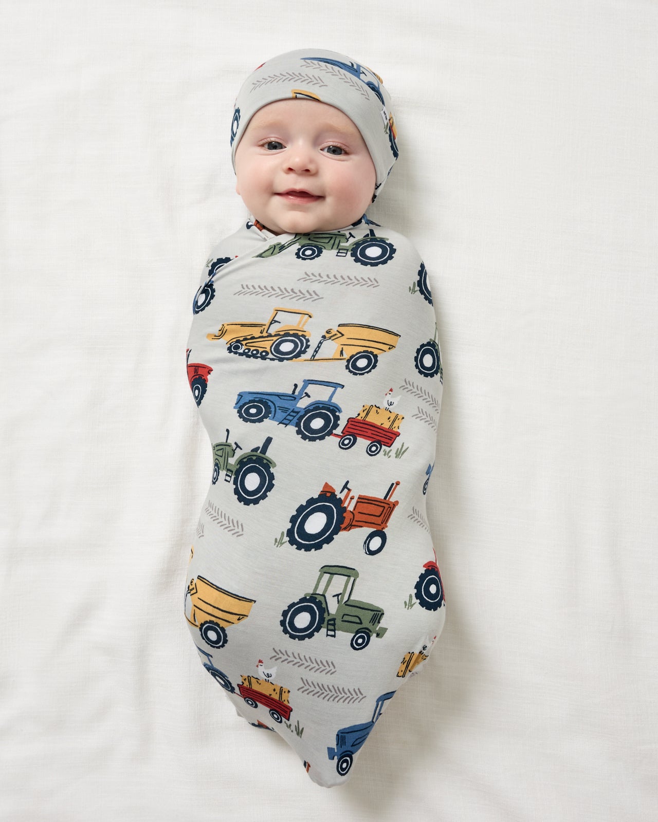 Tractor Tales Swaddle & Beanie Set - OSFA