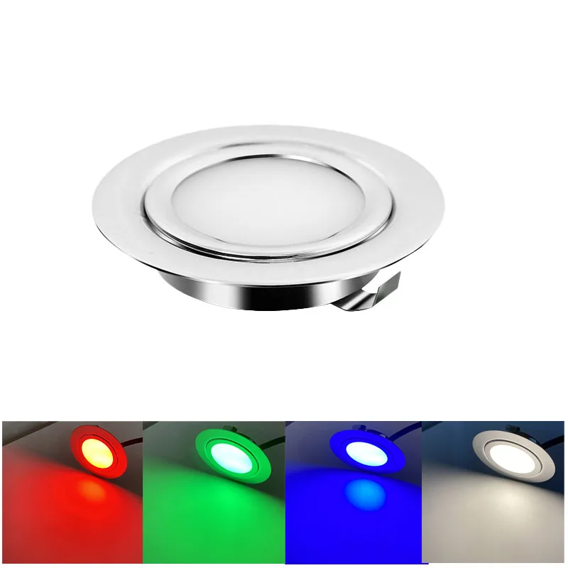 IP65 LED-Licht 12V Mini Down light dimmbar wasserdicht Scheinwerfer Decke Spot Einbau schlanke Lampe Küche Bad Schrank 3w rgbw