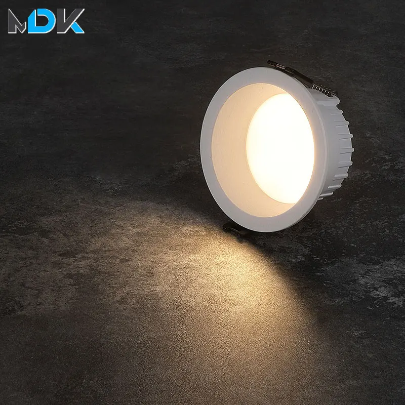 Dimmbare AC85 ~ 265V Einbau Anti Glare LED Downlights 7W 9W 12W 15W LED Decke spot Lichter Hintergrund Lampen Innen Beleuchtung