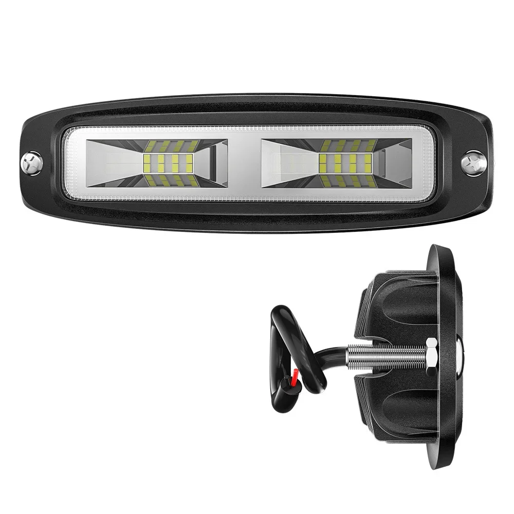 Arbeitsleuchte Einzel-LED-Highlight-Arbeitsleuchte LED Modifiziertes Offroad-Fahrzeuglicht Zusatzlicht Eingebettet 48W 16LED Highlight