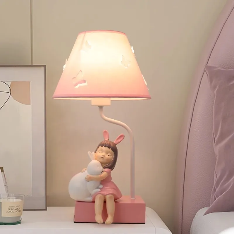 Nordic Minimalistischen Cartoon Kreative Harz Schreibtisch Lampe Kinderzimmer Nachttisch Lampe Wohnzimmer Schlafzimmer Studie Dekorative Lampe