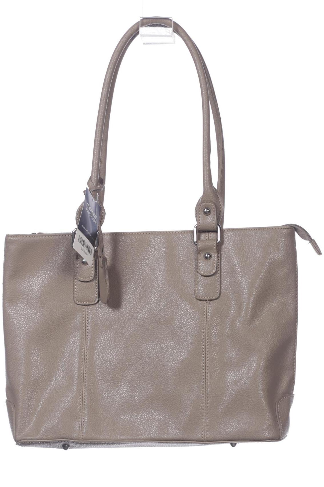 L.credi Damen Handtasche gross Leder, Gr. , Beige, kein / Etikett / Leder