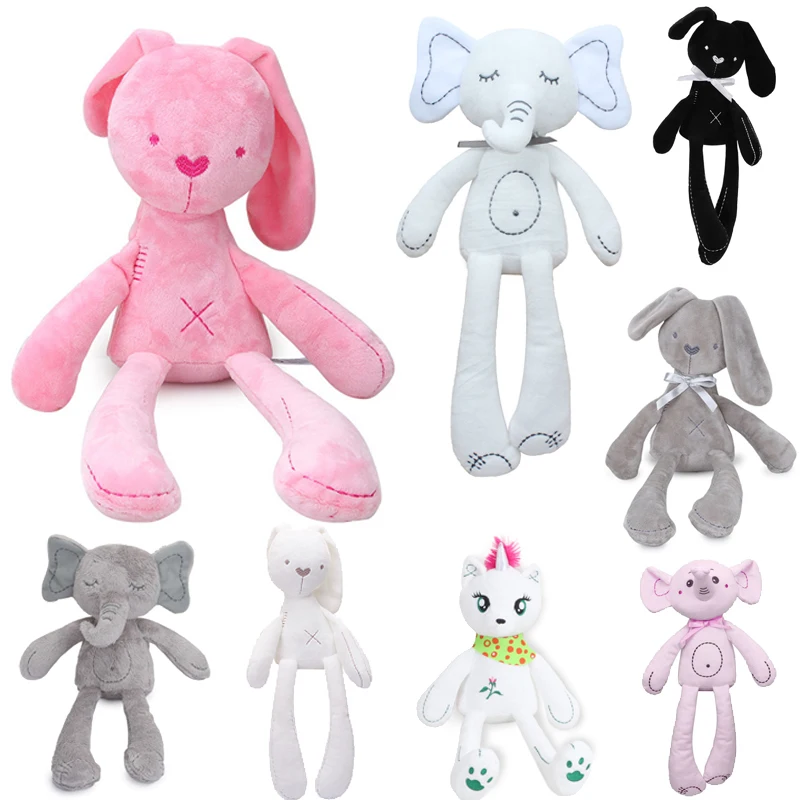 42CM Niedlichen Kaninchen Puppe Baby Weiche Plüsch Spielzeug Für Kinder Beschwichtigen Schlafen Krippe Stofftier Baby Spielzeug Für Kleinkinder geburtstag Geschenk