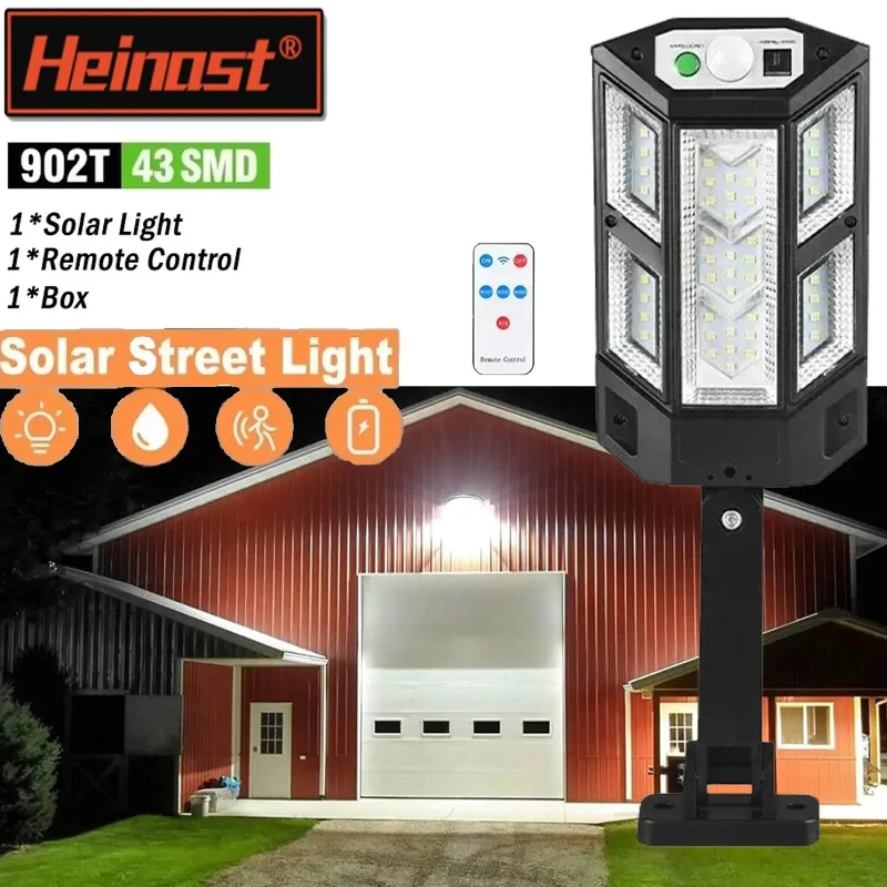 Superhelles Solar-LED-Licht, 300000 lm, Solarlampe für den Außenbereich, Bewegungsmelder, wasserdicht, IP65, Solar-Gartenlicht, Straße, Hof, Laterne