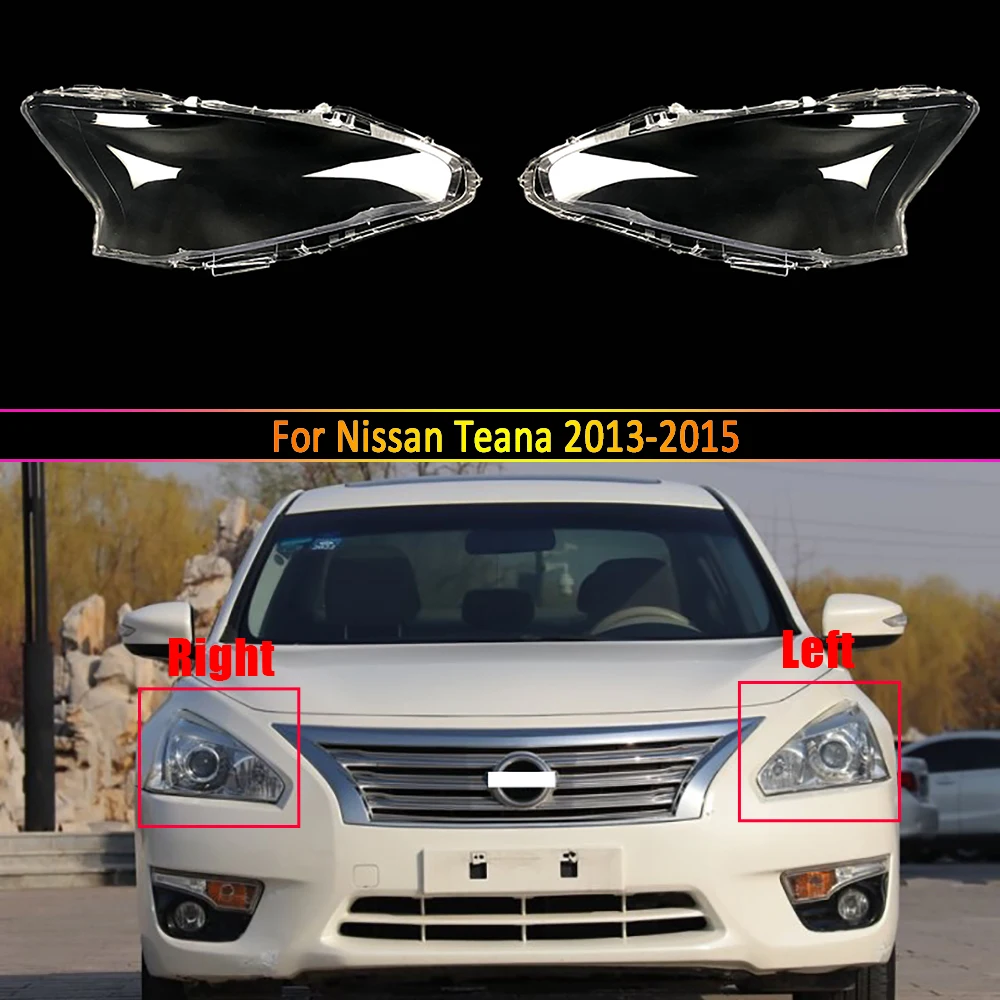 Auto Scheinwerfer Fall Für Nissan Teana 2013 2014 2015 Auto Front Scheinwerfer Abdeckung Glas Lampe Shell Objektiv Glas Kappen Licht lampenschirm