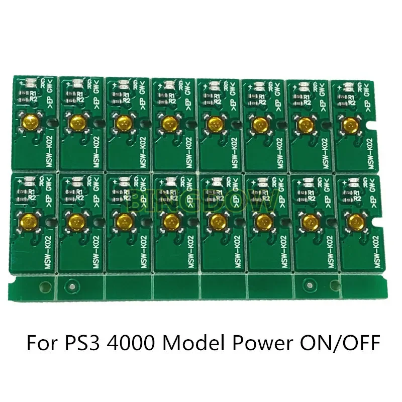 16 Stück/Set Ersatz für PS3 4000 Modell CECH 4000 PS3 Super Slim 4001 40xx Ein/Aus-Taste, Ein/Aus-Schalterplatine