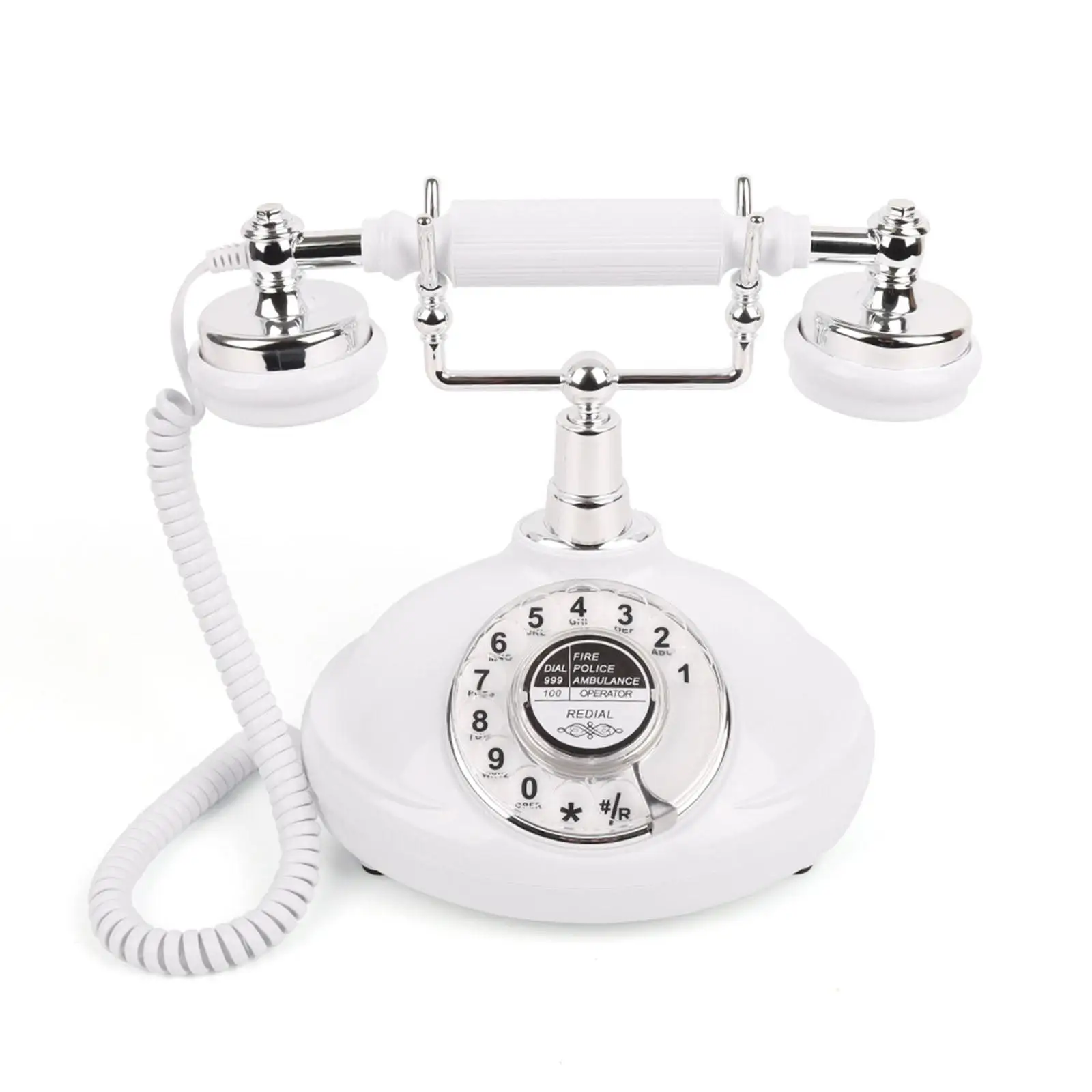 Desk Telephone Old Fashioned Decorative Corded Telephone for Anniversary Special Occasions Confessional Wedding Antique Gift