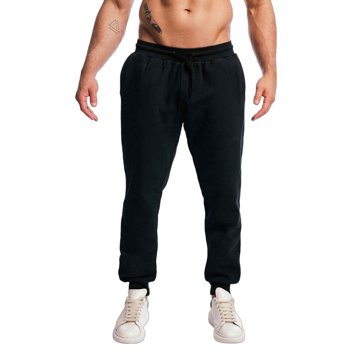 Pantaloni sportivi uomo oversize Base Black con coulisse 1 St