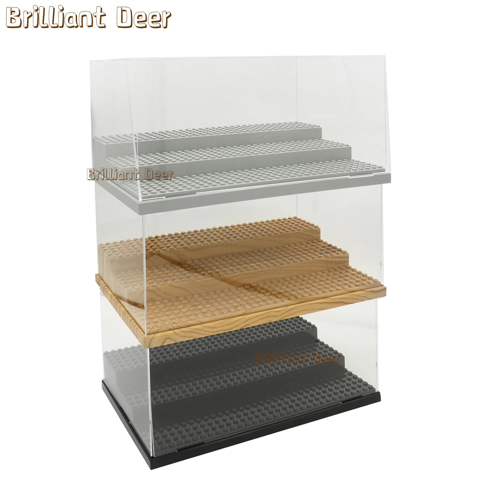 Stackable Dustproof Acrylic Display Box Storage Case for Building Blocks City Figures and Toy Car Model Collectors Toys