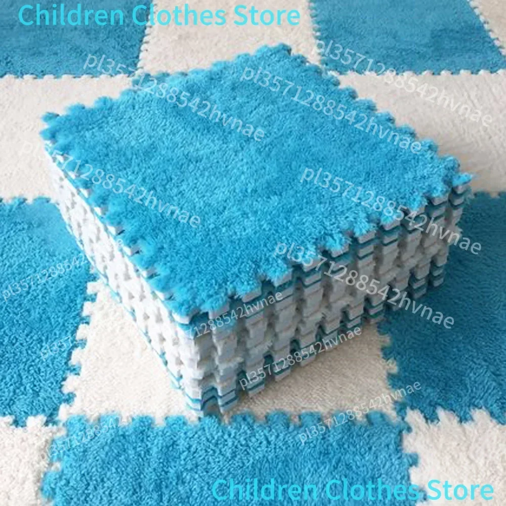 30/24/12 stücke Weiche Plüsch kinder Matte Baby Spielen Matte Baby Spielzeug Eva Schaum Puzzle Teppich im Baby Zimmer warm Halten Playmat 30*30*1CM