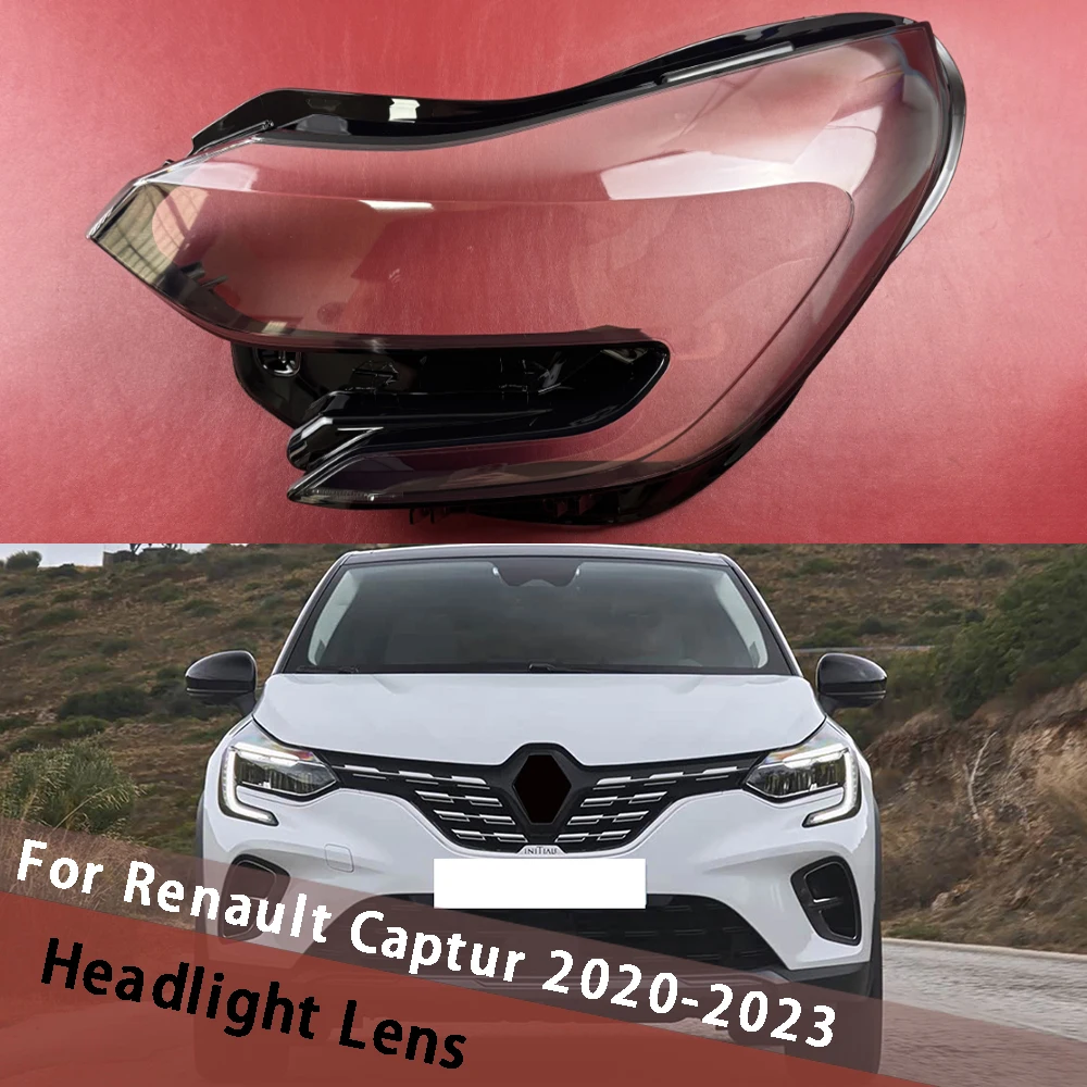 Für Renault Captur 2020-2023 Auto-Scheinwerferabdeckung Klare Scheinwerfergehäuse-Lampe Lampenschirm-Linse Ersatz für Original-Lampenschirm