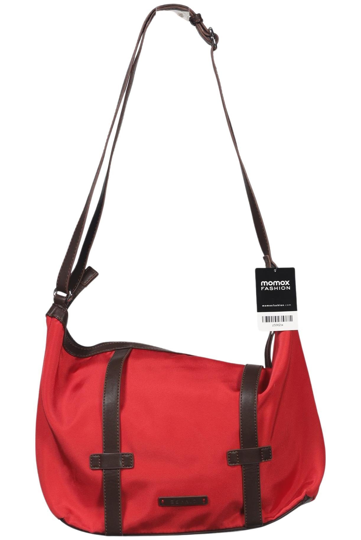 Esprit Damen Handtasche gross, Gr. , Rot, Kunstleder / Synthetik