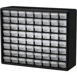 Akro-Mils 64 Drawer Plastic Cabinet Storage Organizer with Drawers for Hardware Small Parts Craft Supplies Black