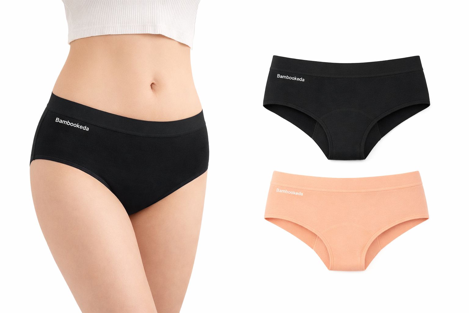 Bambookeda Slip Assorbente Donna per la leggera incontinenza lavabile