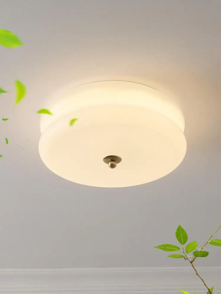 2026 Moderne gelbe Glas-LED-Deckenleuchte, Vintage-Retro-Deckenleuchte für Wohnzimmer, Hotel, Arbeitszimmer, Schlafzimmer, Bauhaus-Deckenleuchte