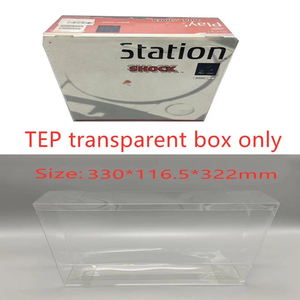 Collection Display Box For PS1/Sony PlayStation PS Game Storage Transparent Boxes TEP Shell Clear Collect Case