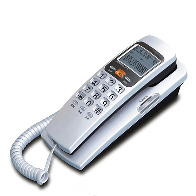 Corded Phone Landline Telephone With FSK / DTMF Caller ID,Ringtone Adjustment,Support Callback for Home Office telefono fijo