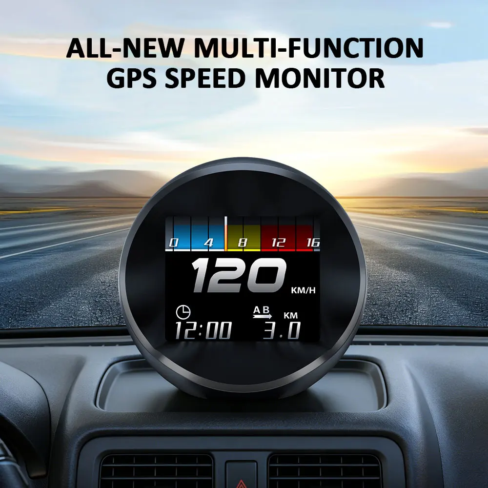 Gps Car Hud Multiple Dynamic Expressions Vehicle Speed/Mileage/Altitude/Clock/ Speedometer Head-Up Display 5v USB Connection