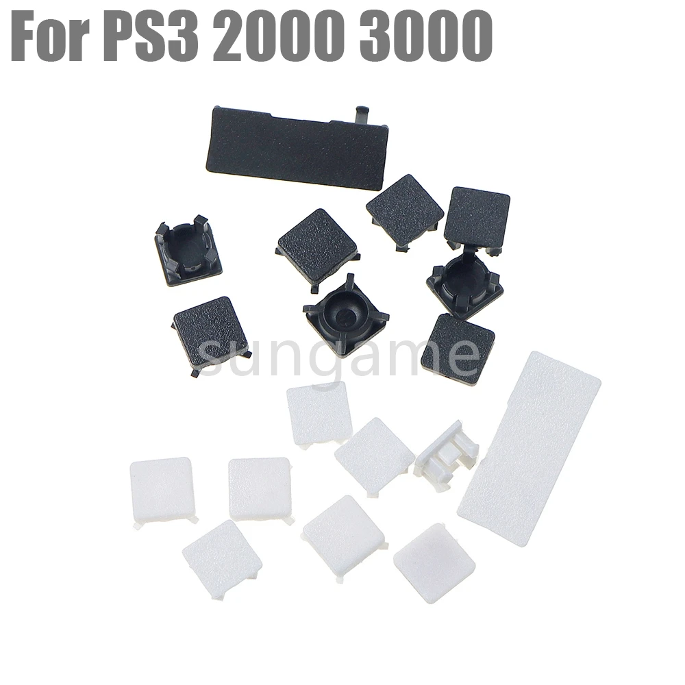 1set For Playstation 3 PS3 Slim 2000 3000 4000 Rubber Boot Pad Feet Plastic Screw Cover Kit HDD Swivel Door