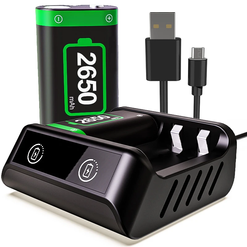 2x2650mAh for Xbox Controller with Charger Station for Xbox One/Xbox Series X|S/Xbox One S，Xbox One Elite Xbox Accessories