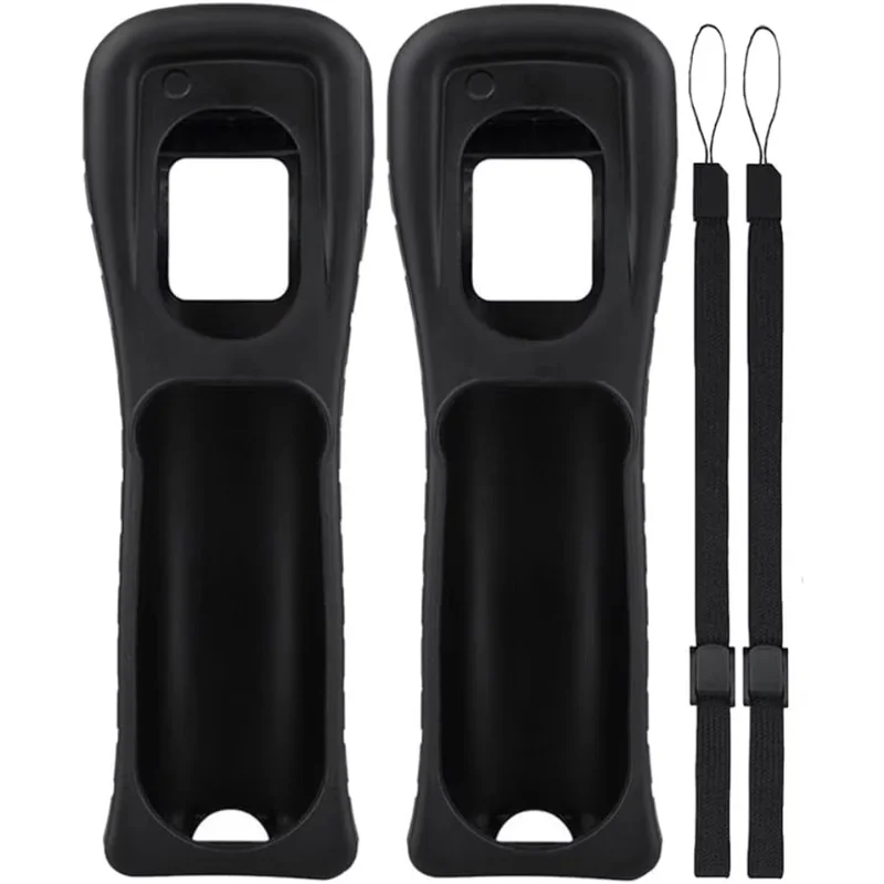 Silicone Case Cover For Wii Wireless Remote Gamepad, 2PCS Video Game Controller Protective Shell