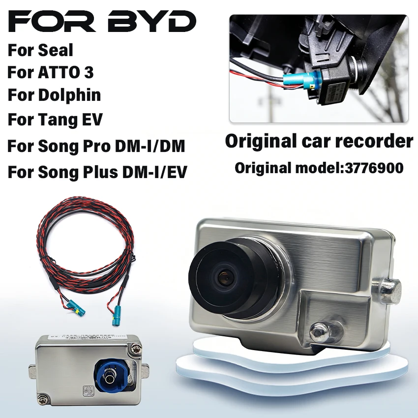 For BYD Dolphin Seal Act 3 Atto 3 Yuan Song Tang Ev Original DVR Car Accessories Dashcam ADAS GPS OE EL-3776900 Cam