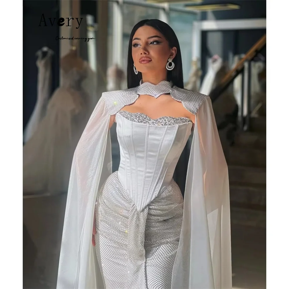 Avery Custom Rhinestone Sweetheart Fishtail Lace Luxurious Evening Dresses Luxury 2025 Party Dress Woman Formal & Evening Gowns