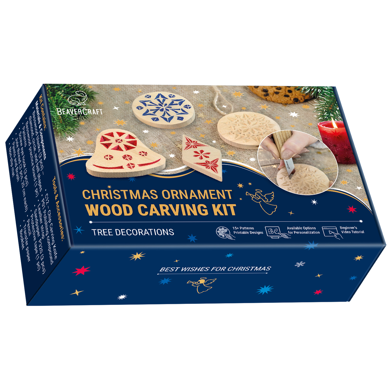 Schnitz-Set Ornamente