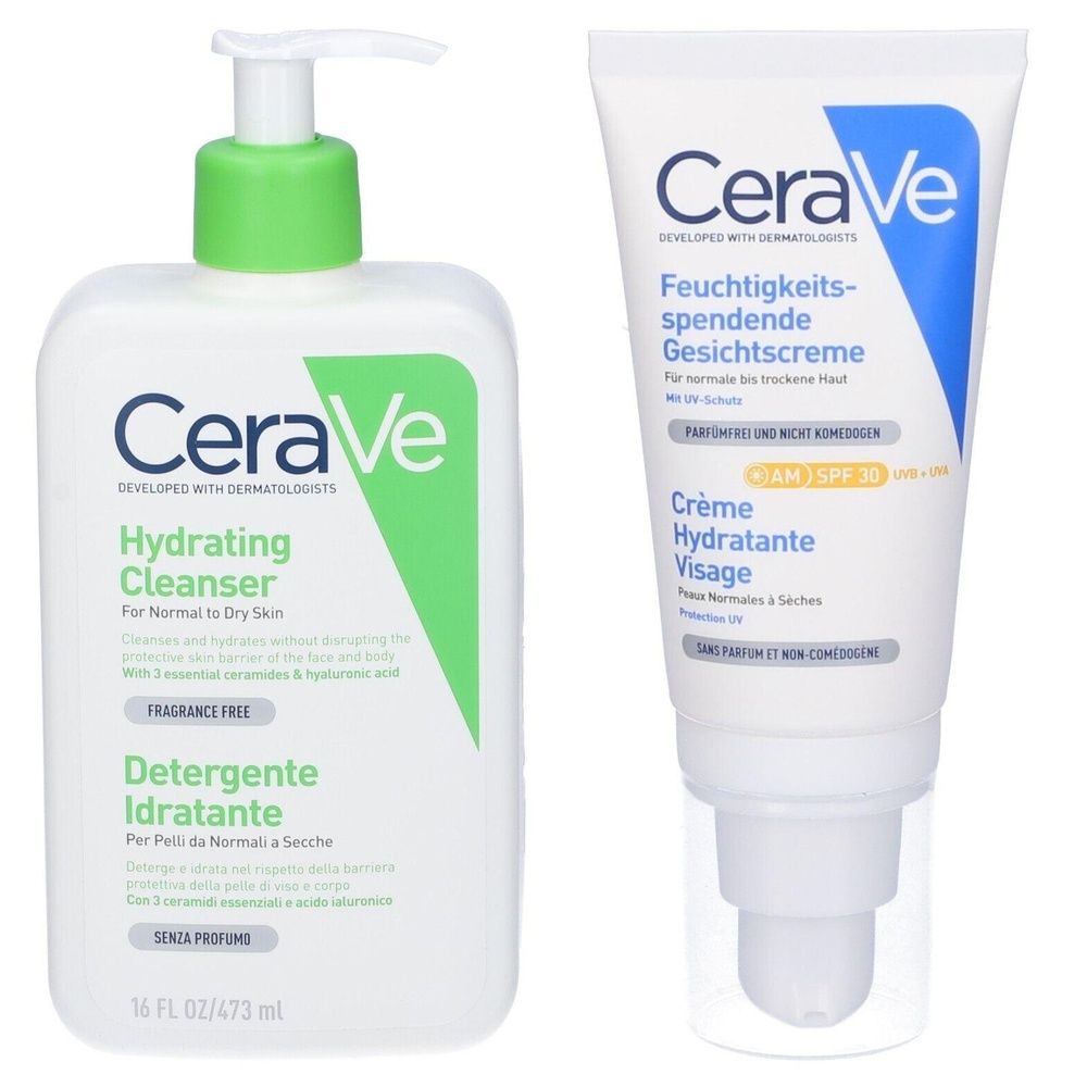 CeraVe Detergente Idratante Viso e Corpo Pelle da Normale a Secca, con