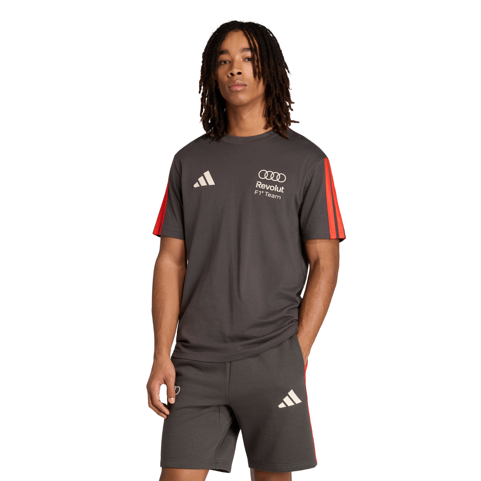 T-shirt petit logo Audi F1 adidas DNA - Noir - Homme Taille: XS