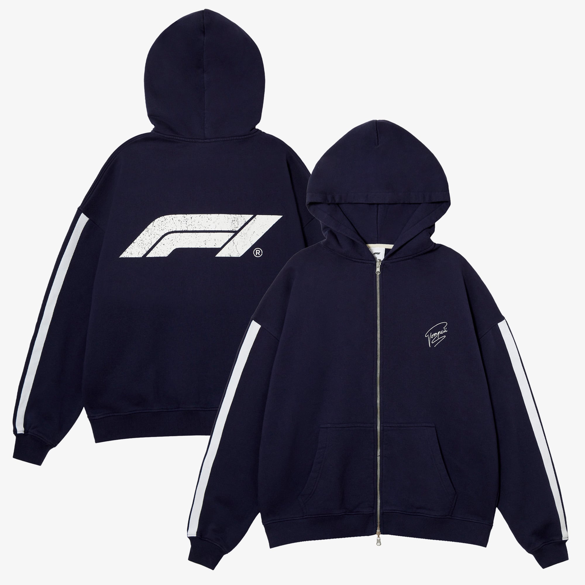 Sweat à capuche zippé « Formula 1 X Pompeii Racing » - unisexe Taille: XL