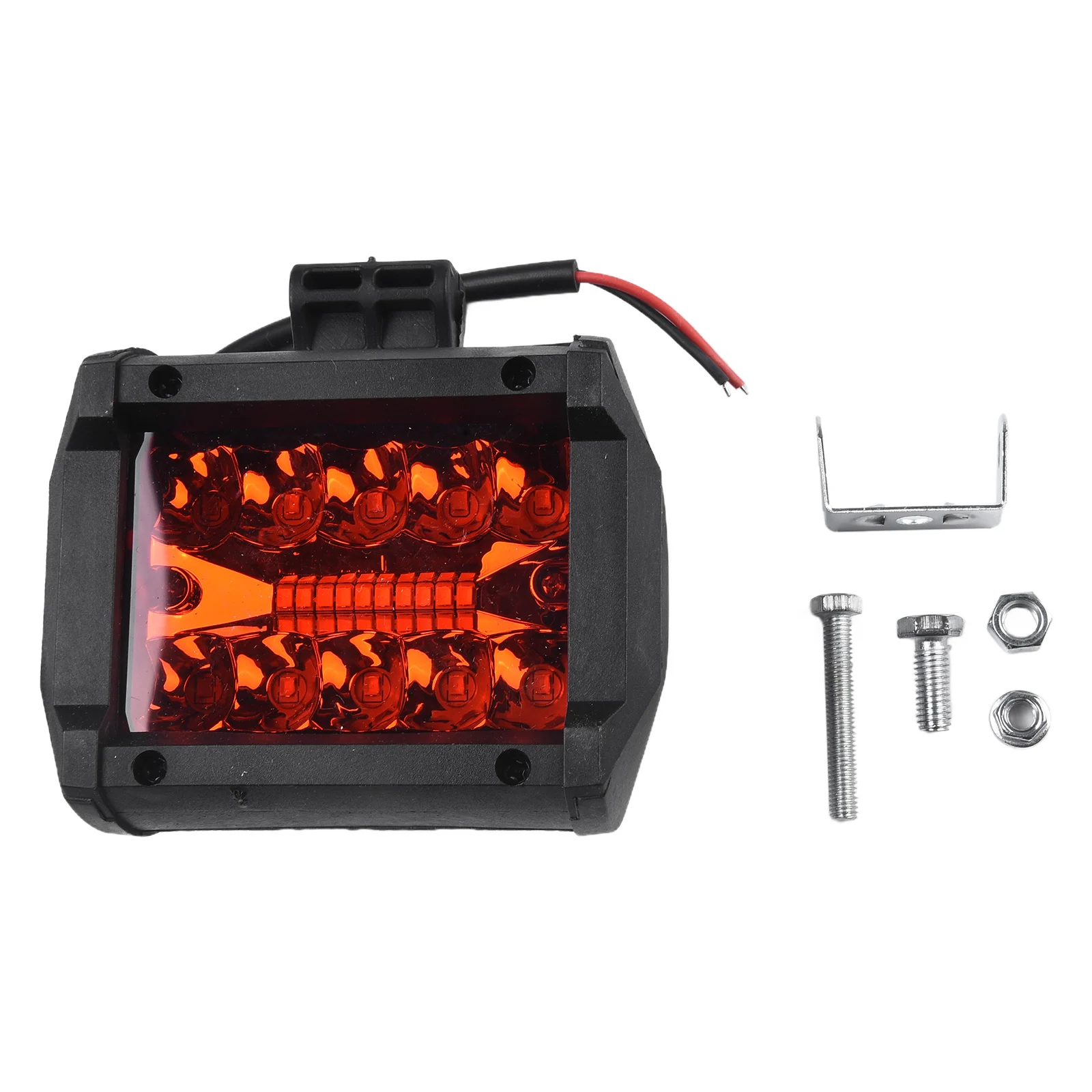 20LED Arbeitsleuchte, Arbeitsleuchte aus Aluminiumlegierung, rotes Licht, 1 Stück, 60 W, Zubehör, stoßfest, wasserdicht, staubdicht, Lampe