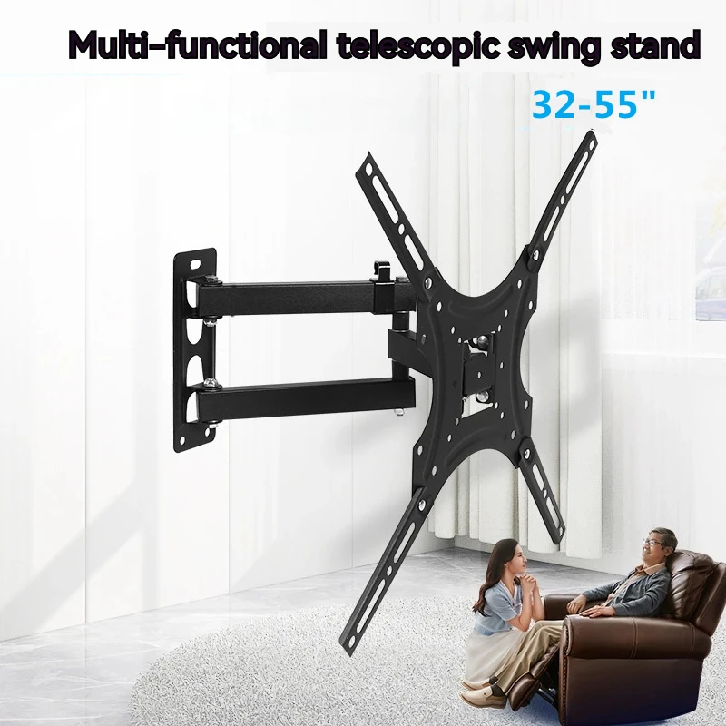 Supports TV universels pour moniteur TV LCD LED, Support mural réglable pour écran TV, Support de cadre TV pour 32-55 pouces