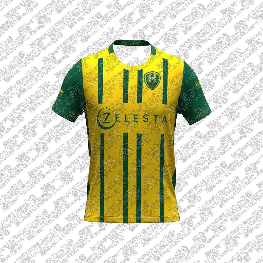 2026-27 Maillot de football respirant et à séchage rapide pour hommes, enfants et garçons, maillot de sport pour adultes, domicile et extérieur, A-ADO Den Haag