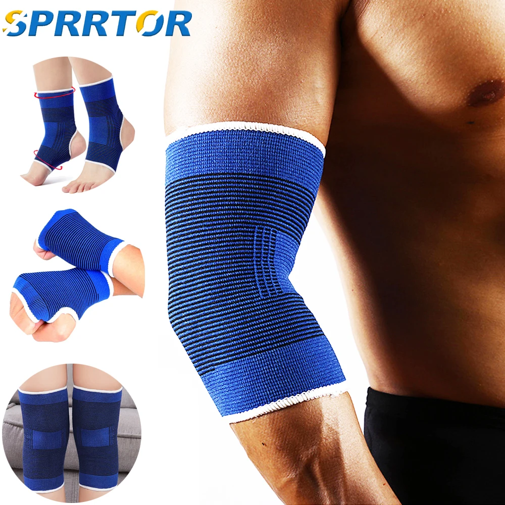 1 paire/Sports/Coude/Bandage/Respirant/Coude/Coussinets/Basketball/Volleyball/Fitness/Salle de sport/Adjustable/Bras/Manches/Coussinets de genou/Sports/Sécurité
