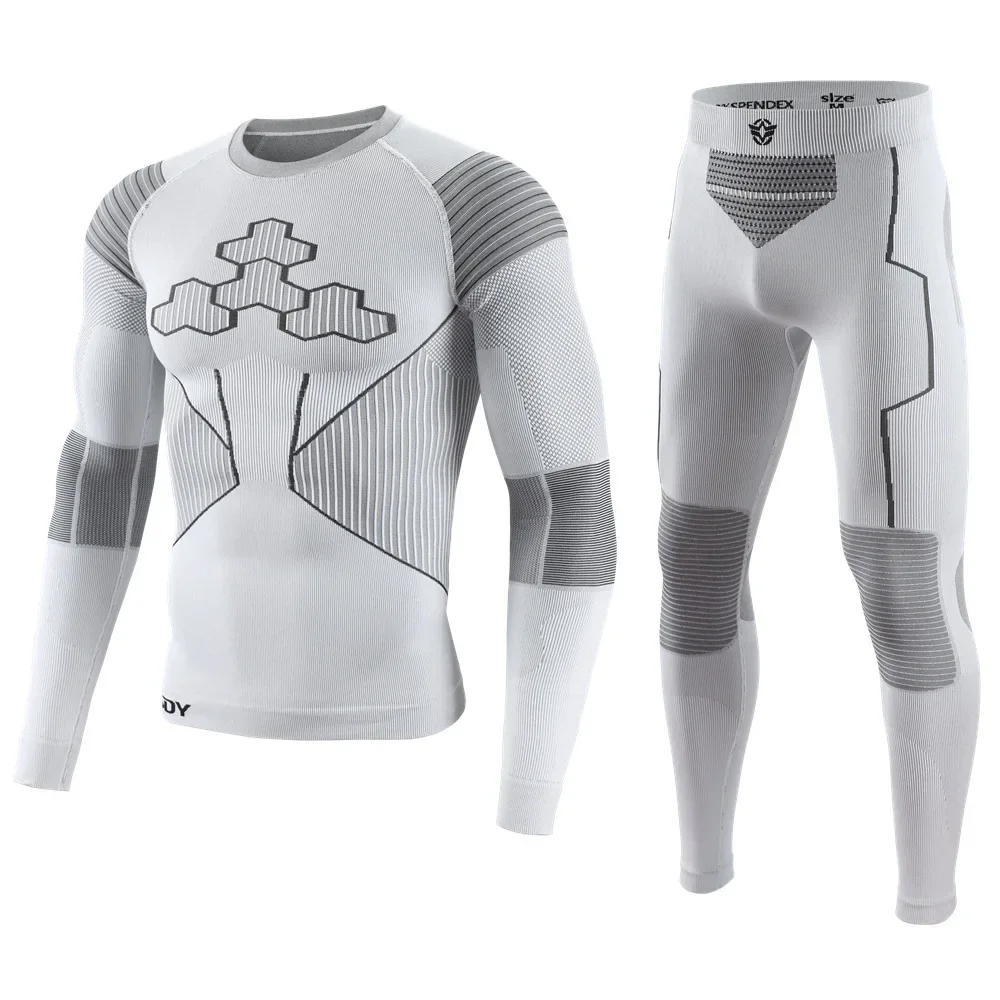 Ensemble de sous-vêtements de ski pour hommes 2026 – Tenue chaude de haute qualité pour le fitness, l