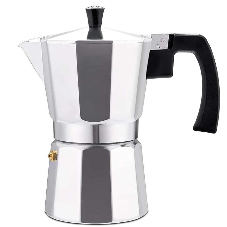 Cafetière moka, cuisinière, cafetière expresso en aluminium argenté, percolateur de café, maison, Pot Moka octogonal, ustensiles de cuisine